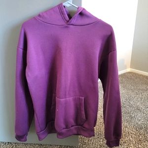 USED Women's Purple Insulated Sweatshirt with Pockets S